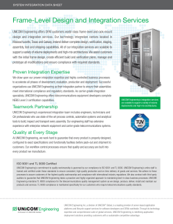 Frame-Level Design and Integration Services