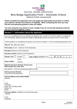 Appendix D: Model application form
