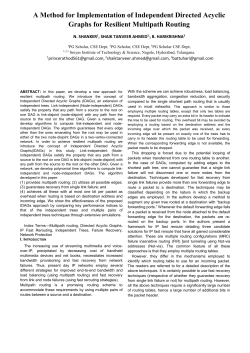 ABSTRACT: In this paper, we develop a new approach for resilient