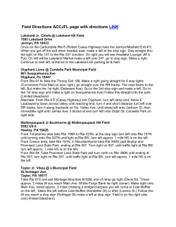 Field Directions ACCJFL page with directions LINK