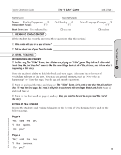 Level 3 - The "I Like" Game