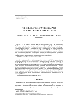 the hard lefschetz theorem and the topology of semismall