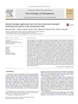 Optimal nitrogen application rates for three