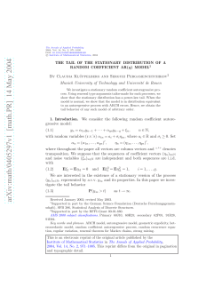 The tail of the stationary distribution of a random