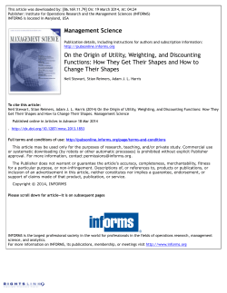 On the Origin of Utility, Weighting, and Discounting Functions