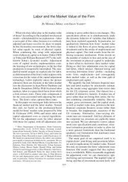 Labor and the Market Value of the Firm