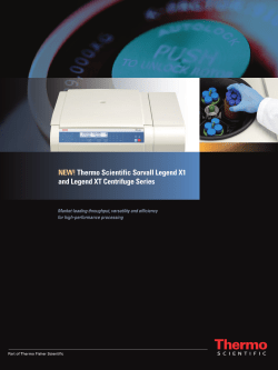 NEW! Thermo Scientific Sorvall Legend X1 and - Cole