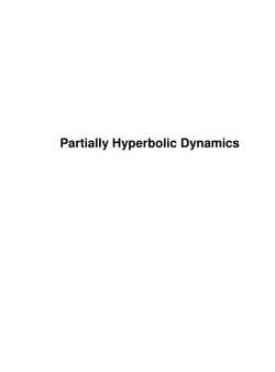 Partially Hyperbolic Dynamics