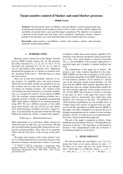 Target-sensitive control of Markov and semi