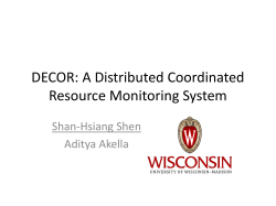 DECOR: A Distributed Coordinated Resource Monitoring