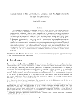 An Extension of the Lov&aacute;sz Local Lemma, and its Applications to