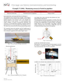 One-page case history instrumentation and monitoring