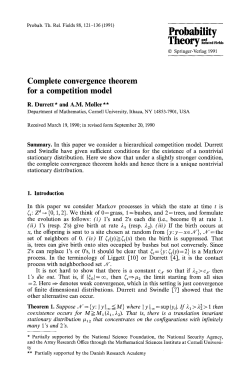 Complete convergence theorem for a competition model