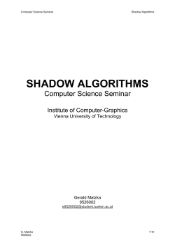 shadow algorithms