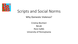 Scripts and Social Norms