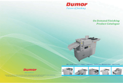 On Demand Finishing Product Catalogue