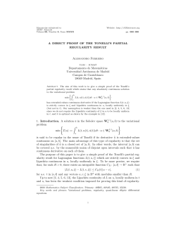 A DIRECT PROOF OF THE TONELLI`S PARTIAL REGULARITY