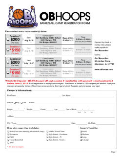 200 $200 *$150 *$150 - OB Hoops Basketball Camp