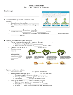 Unit 12: Evolution - Warren County Schools