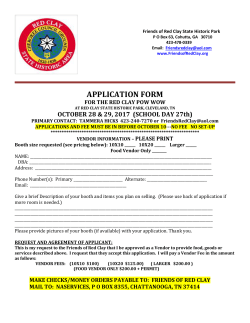 2017 Vendor Application