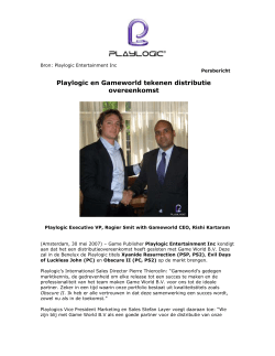 Source: Playlogic Entertainment, Inc