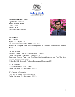 Dr. Raju Mandal - Assam University