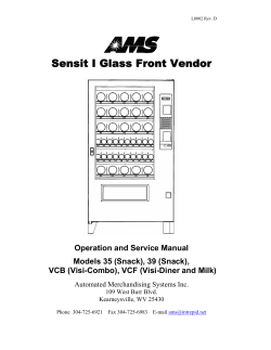 Sensit I Glass Front Vendor - Automated Merchandising Systems