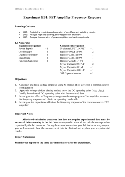 High Frequency Response of FET Amplifier