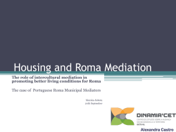 Roma Mediation in Housing Field