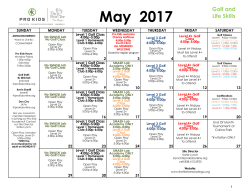 May 2017 - The First Tee of San Diego