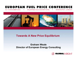 Towards A New Price Equilibrium