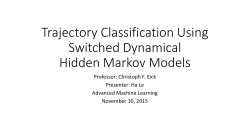 Trajectory Classification Using Switched Dynamical Hidden Markov