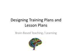 Brain Based Teaching/Learning