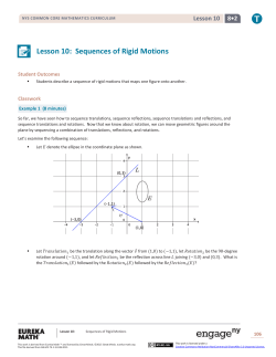 Grade 8 Mathematics Module 2, Topic B, Lesson 10