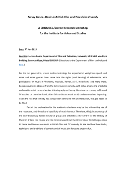 Funny Tones. Music in British Film and Television Comedy A