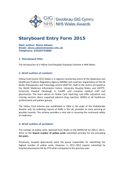 The Introduction of a Yellow Card Hospital Champio