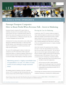 Passenger Transport Companies (PTCs): How to Boost Profits When