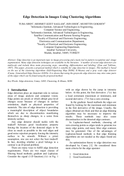 Edge Detection in Images with Using the Clustering