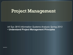 Project management
