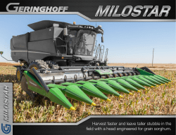 Harvest faster and leave taller stubble in the field with a