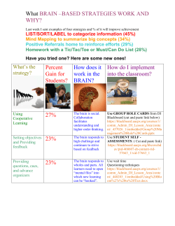 Earlier this week I sent examples of four strategies that