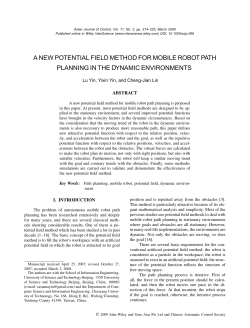 A new potential field method for mobile robot path planning in the