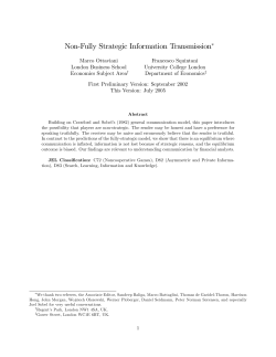 Non#Fully Strategic Information Transmission!