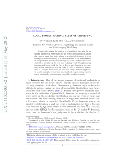 Local proper scoring rules of order two