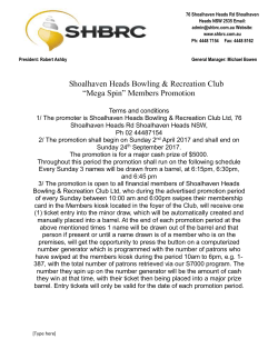 Proposed Members Promotion 2017