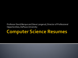 Computer Science Resumes