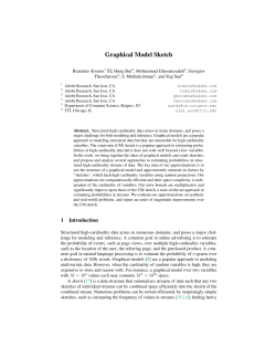 Graphical Model Sketch