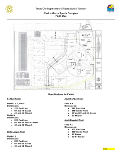 Carlos Garza Sports Complex Field Map
