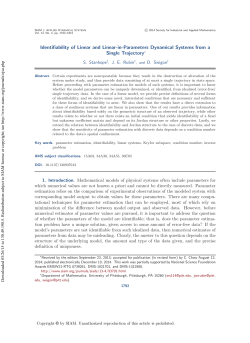 Identifiability of Linear and Linear-in