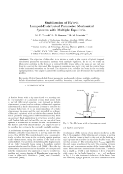 Stabilization of Hybrid Lumped-Distributed Parameter Mechanical